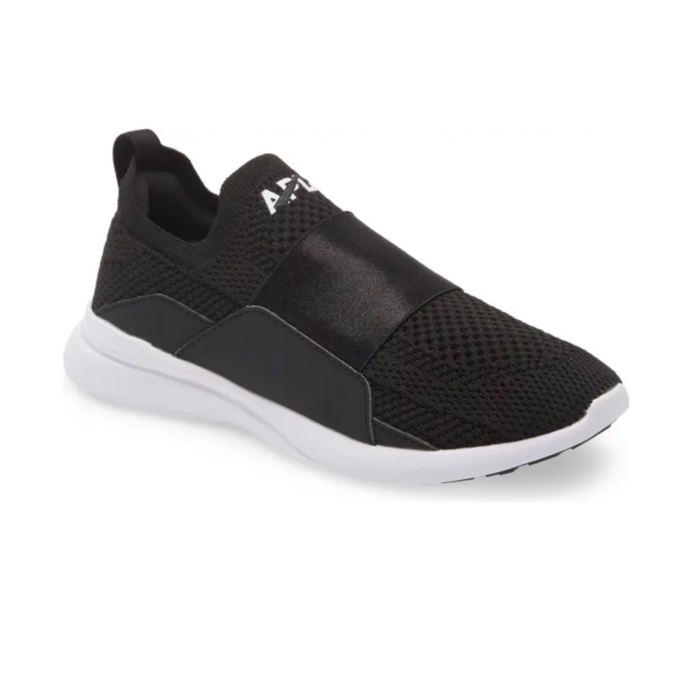 APL TechLoom Bliss Knit Running Sneakers Shoes Black/White 4